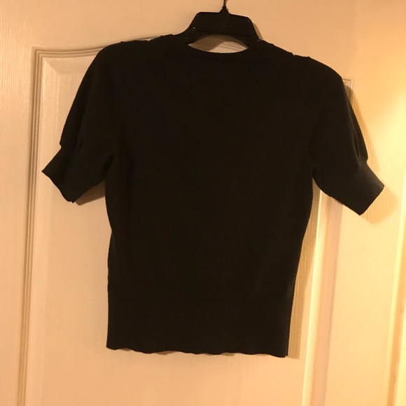 Black shirtsleeve button up sweater in size S. - Picture 2 of 3